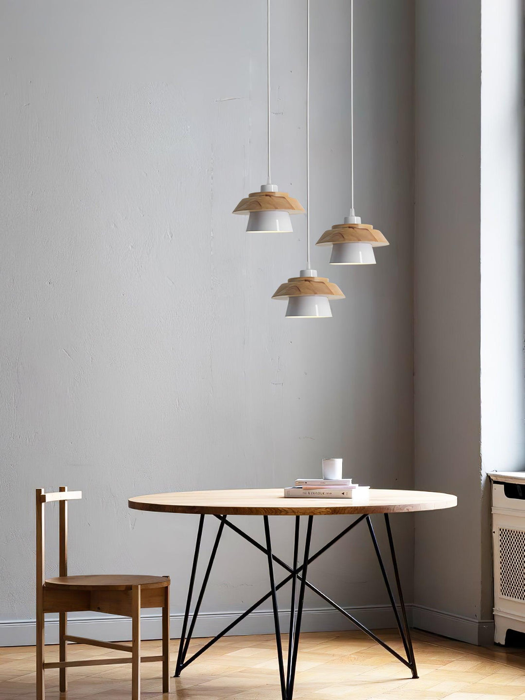 BowLift | NordicMacaron Luxury Ceiling Lamp - Scandinavian Design with Wooden Finish