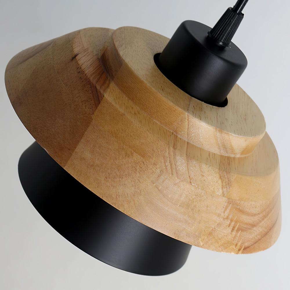 BowLift | NordicMacaron Luxury Ceiling Lamp - Scandinavian Design with Wooden Finish