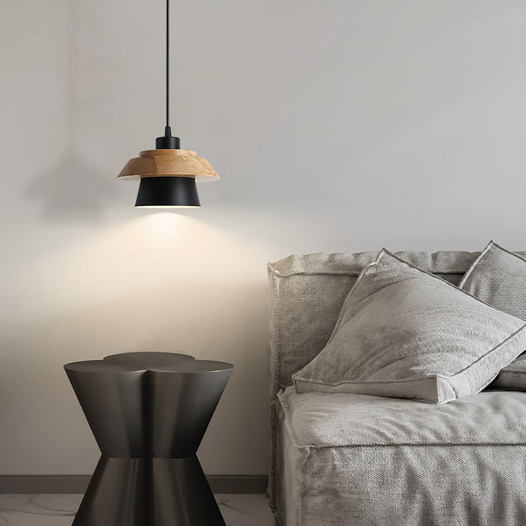 BowLift | NordicMacaron Luxury Ceiling Lamp - Scandinavian Design with Wooden Finish