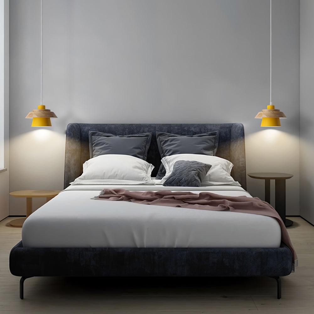 BowLift | NordicMacaron Luxury Ceiling Lamp - Scandinavian Design with Wooden Finish