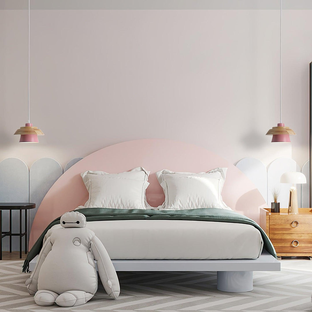 BowLift | NordicMacaron Luxury Ceiling Lamp - Scandinavian Design with Wooden Finish