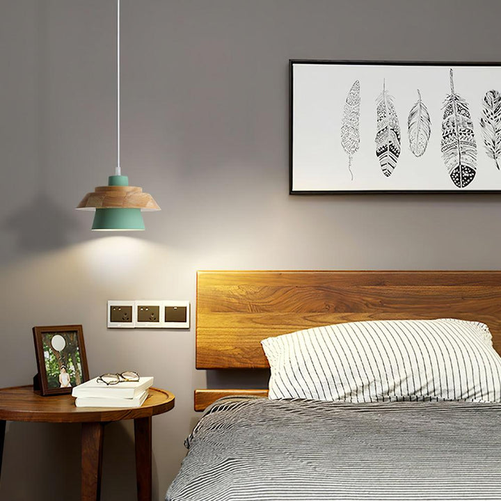 BowLift | NordicMacaron Luxury Ceiling Lamp - Scandinavian Design with Wooden Finish