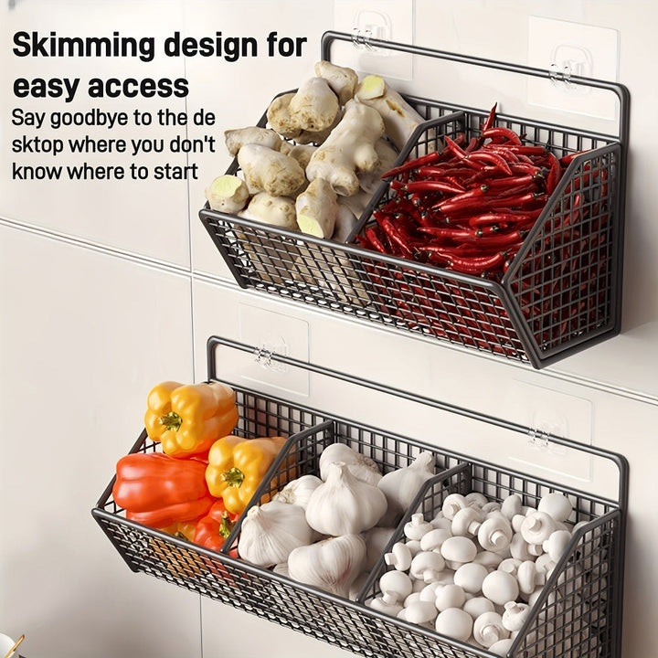 BowLift | StorGrid – Modern Wall-Mounted Wire Storage Basket for Kitchen Organisation