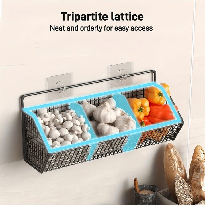 BowLift | StorGrid – Modern Wall-Mounted Wire Storage Basket for Kitchen Organisation
