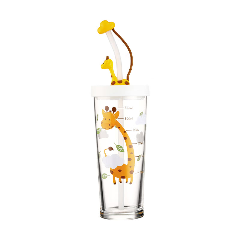 BowLift | Heat-Resistant Cold Water Cup, Color-Changing Straw Cup With Scale, Glass Water Cup, Juice Drink, Milk Cup, Buy One Get One Free