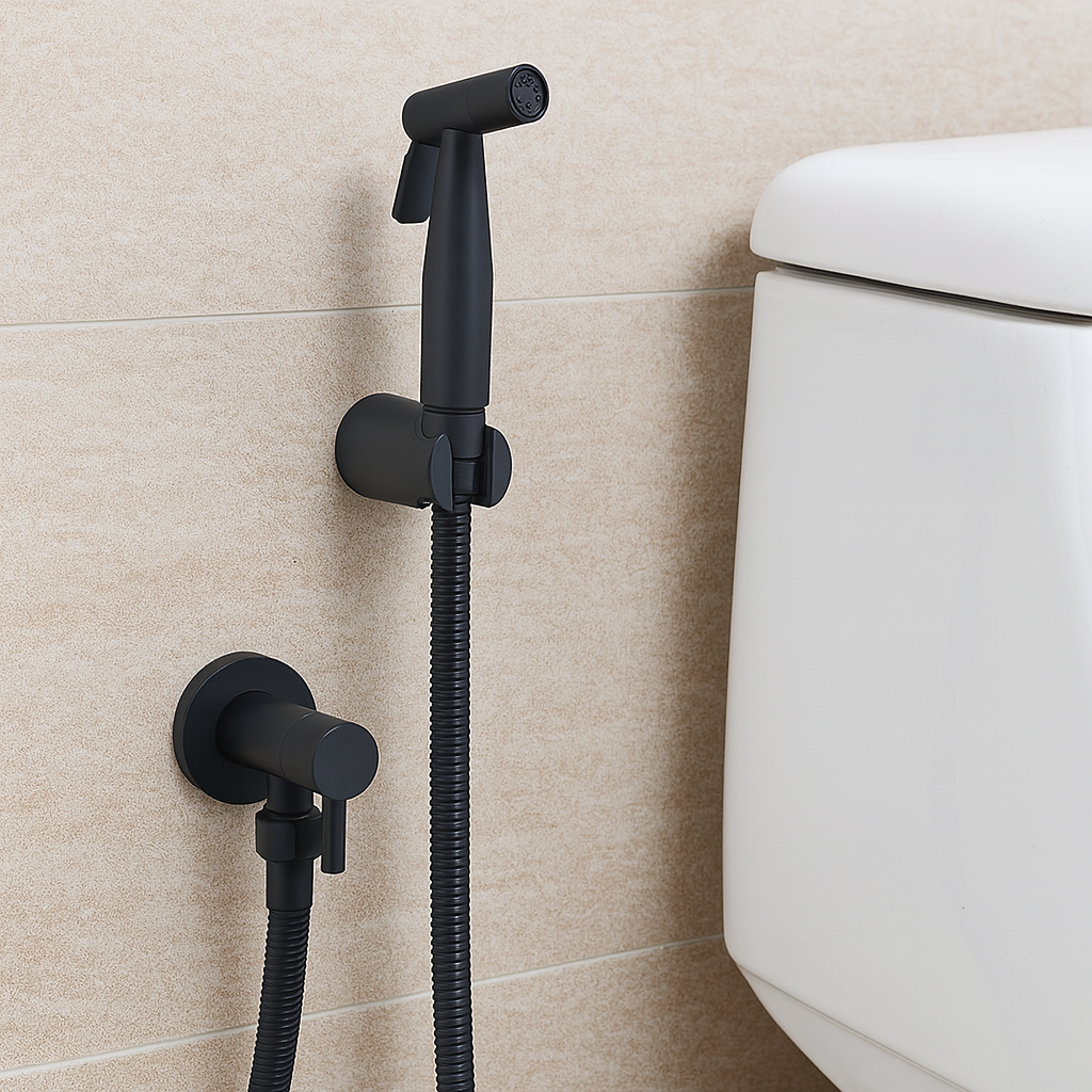 BowLift | Stainless Steel Bidet Sprayer AquaNova – Hygienic Toilet Shower Spray with Wall Holder