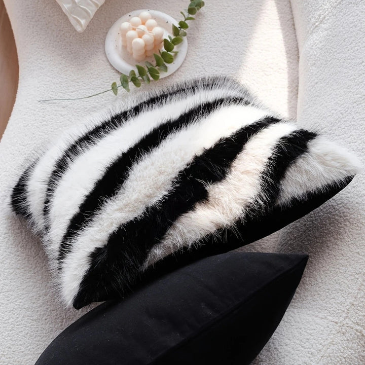 BowLift | Strié Luxe Faux Fur Cushion Cover