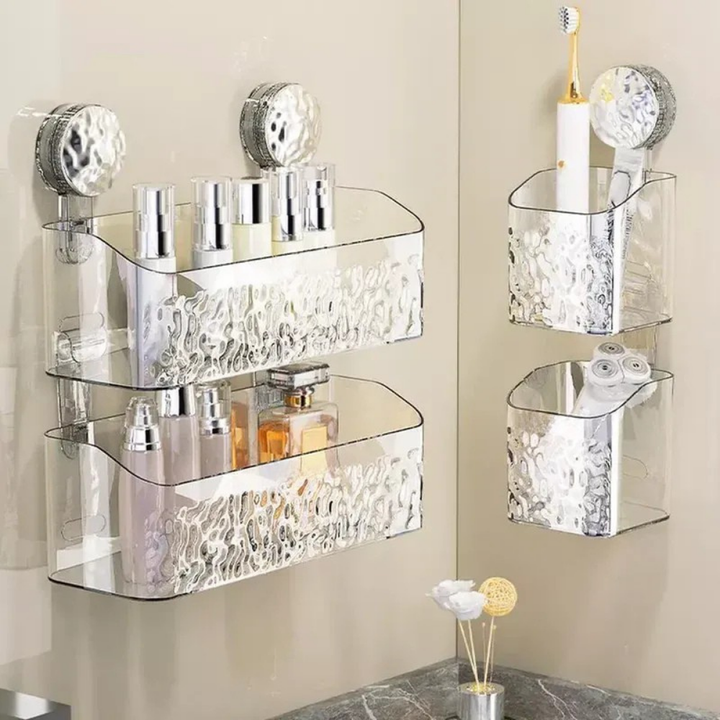 BowLift | Bathroom Wall Suction Storage Shelves