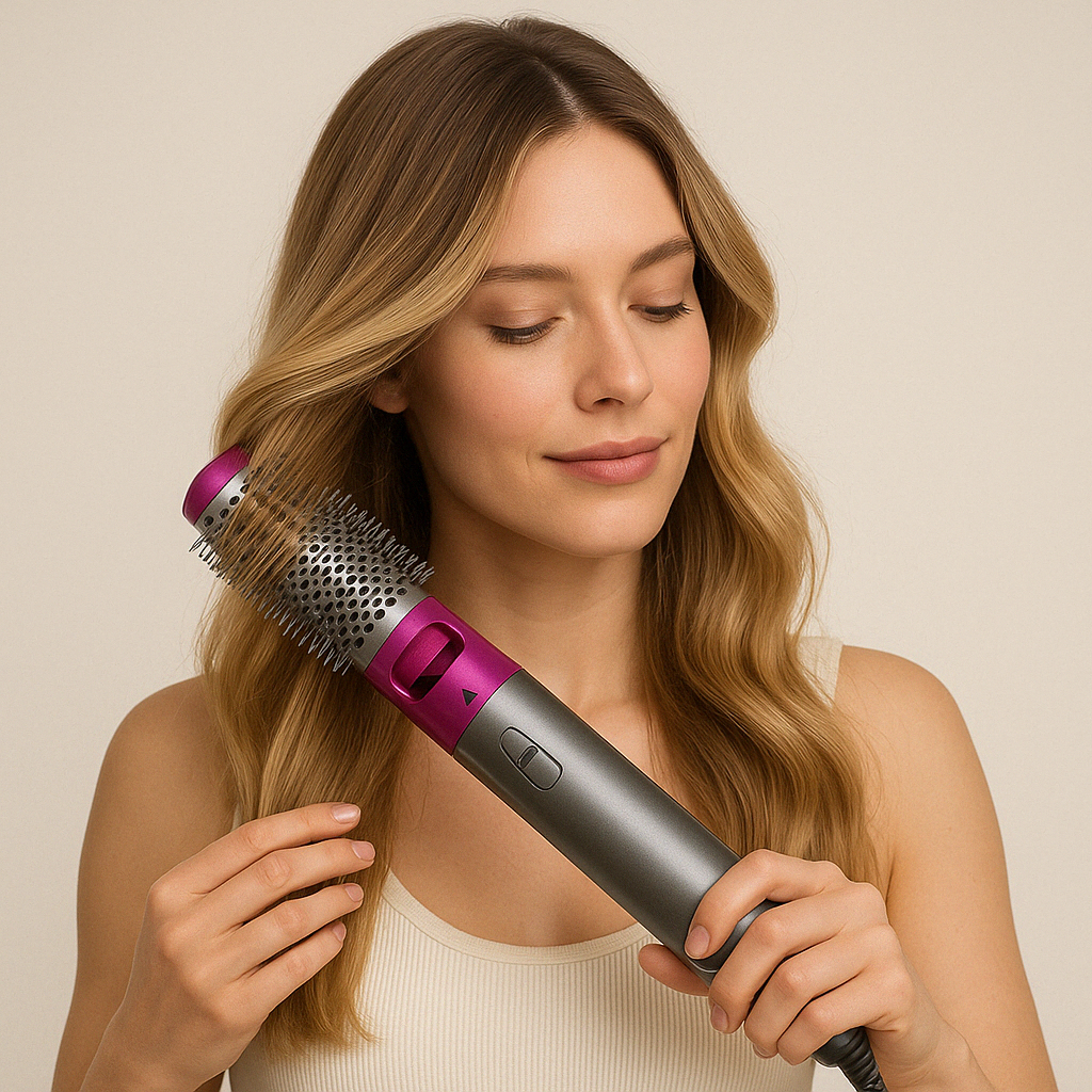 BowLift | 5 in 1 Hair Styler with Advanced Heating Technology – Straightener, Curling Iron, Smoothing Brush, Volume Brush