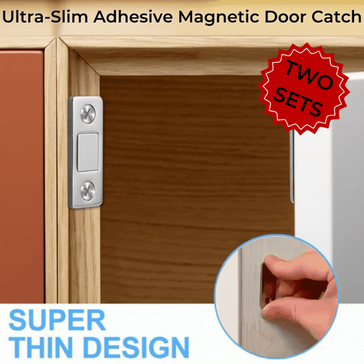 BowLift | Magnetic door catcher for quiet closing without drilling