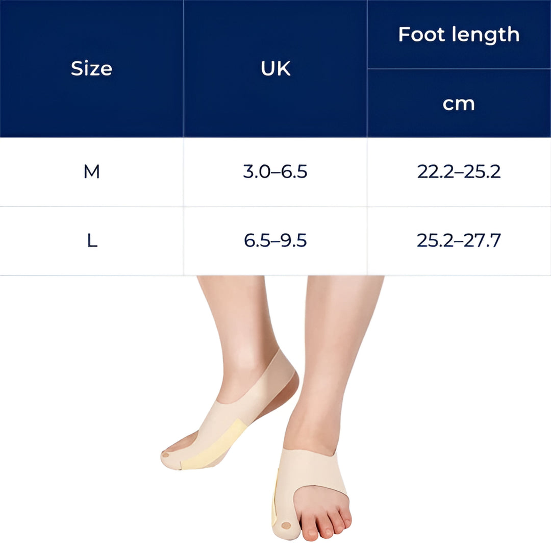 Pain-Reducing Gel Padding – Ultra-Slim Stretch Fabric – Everyday Comfort and Alignment for Bunions Bowlift