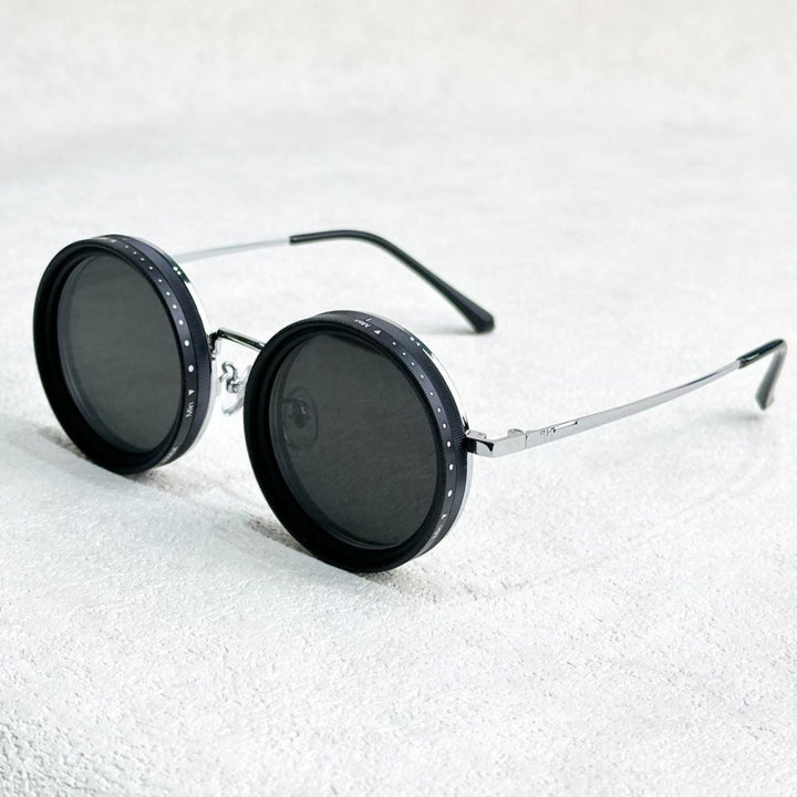 VisionRound Polarized Sunglasses – Unisex Retro Design with Adjustable Light Filter | Bowlift
