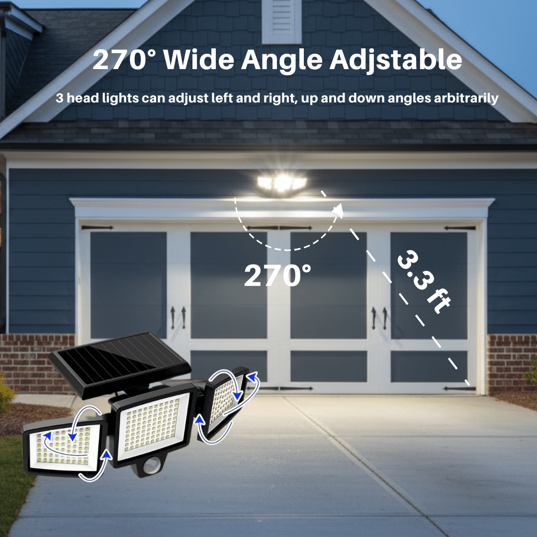 BowLift | Solar-powered LED security light with motion sensor & remote control