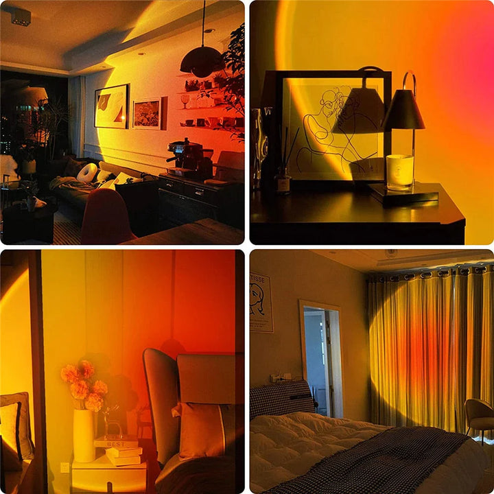 Sunset Lamp with 4 Colors - GlowSphere | Bowlift