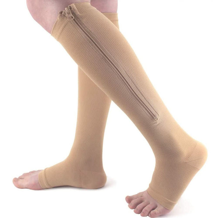 BowLift | SupportEase – Compression stockings with zipper for tired & swollen legs