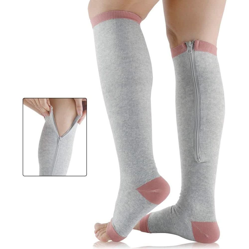 BowLift | SupportEase – Compression stockings with zipper for tired & swollen legs