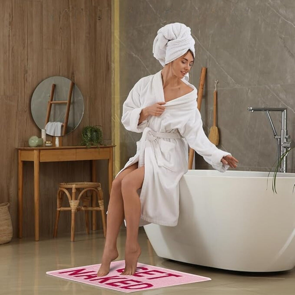 BowLift | "Get Naked" Funny Bathroom Mat