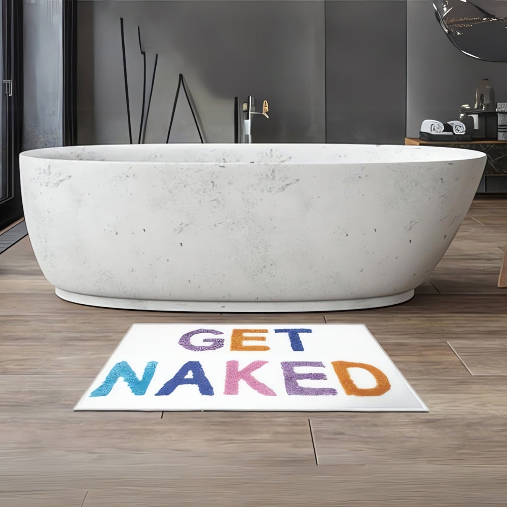 BowLift | "Get Naked" Funny Bathroom Mat