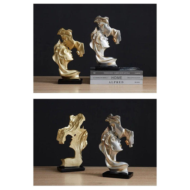 Sweet Kiss - Forehead-kissing Love Couple Statue | Bowlift