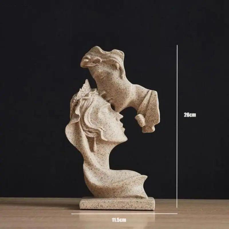 Sweet Kiss - Forehead-kissing Love Couple Statue | Bowlift