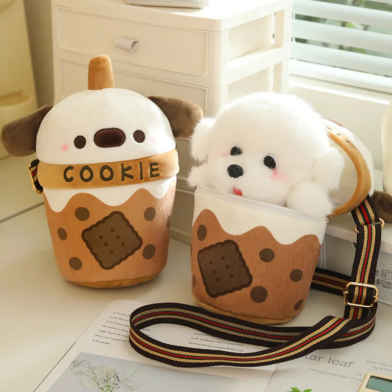 BowLift | Sweet Cookie Cup Puppy Plush Handbag