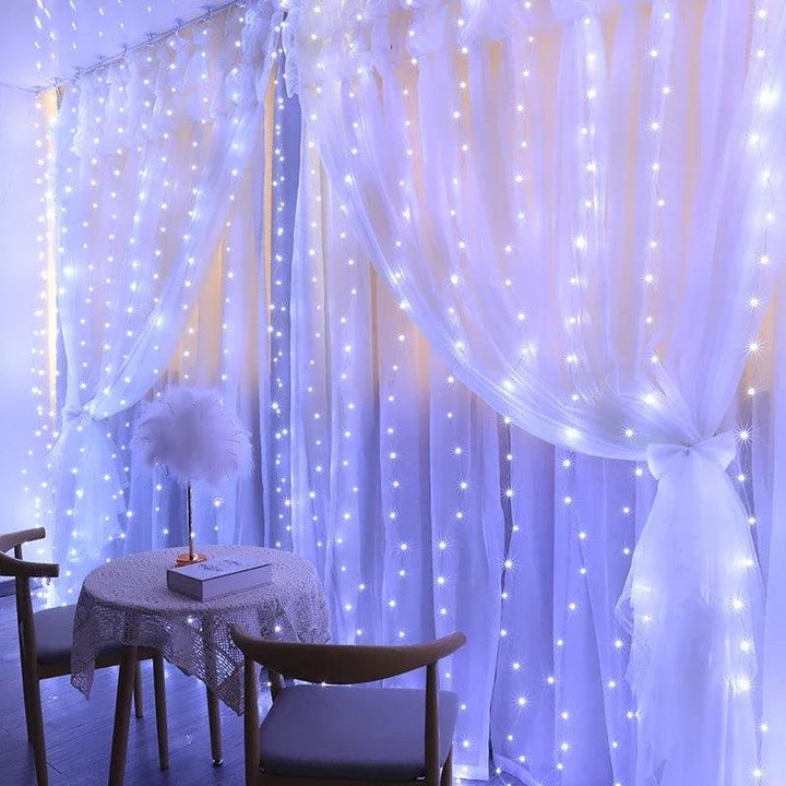 BowLift | Christmas LED Curtain Lighting with 8 Modes – Waterproof Decorations for Indoor and Outdoor for Christmas