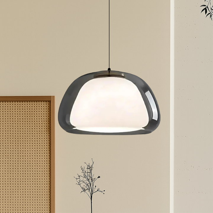 BowLift | Nombr Jelly Glass Pendant Lamp – Modern Lamp for Kitchen and Dining Table, Adjustable Height, Soft LED Light
