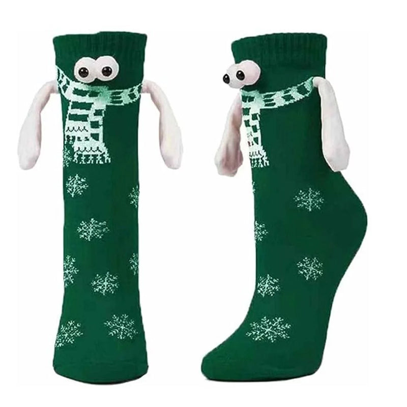 BowLift | Magnetic Socks Winter Edition Couple Hand in Hand Socks