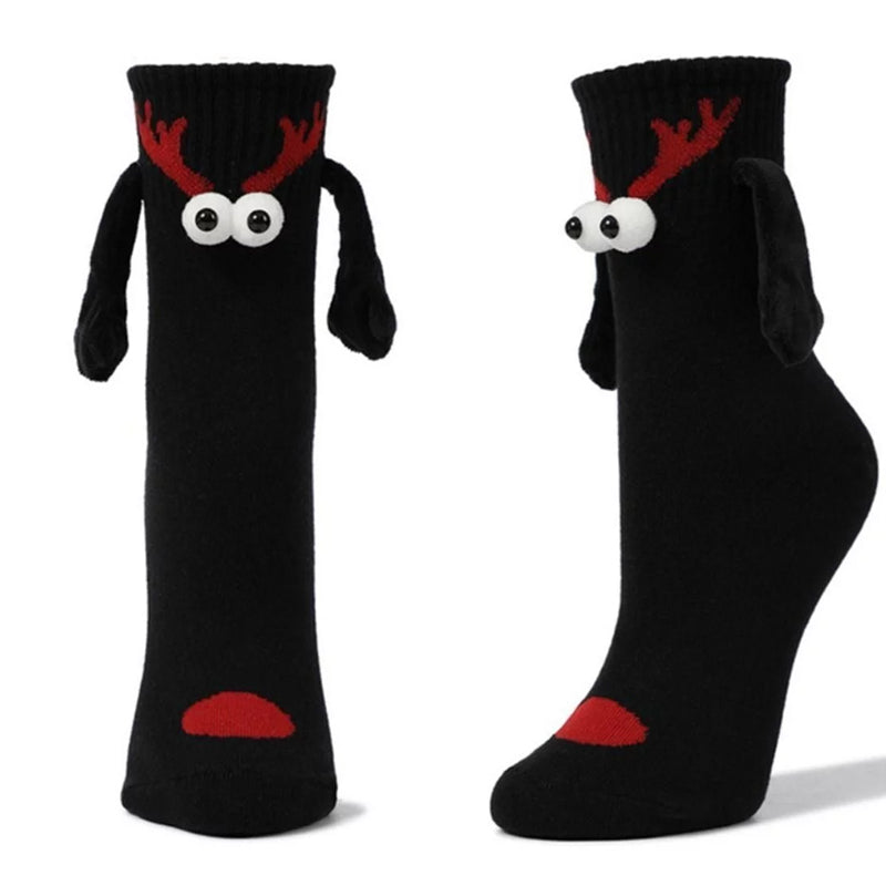 BowLift | Magnetic Socks Winter Edition Couple Hand in Hand Socks