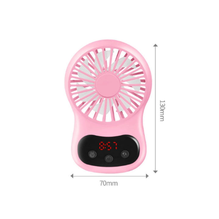 Multifunctional Clock Small Fan Creative Desktop Mini USB Fan(White) | Bowlift