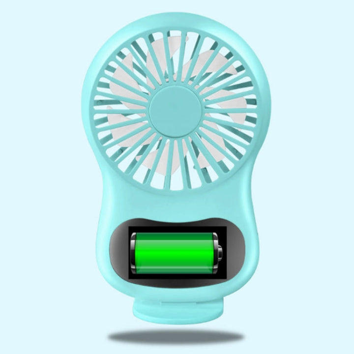 Multifunctional Clock Small Fan Creative Desktop Mini USB Fan(White) | Bowlift