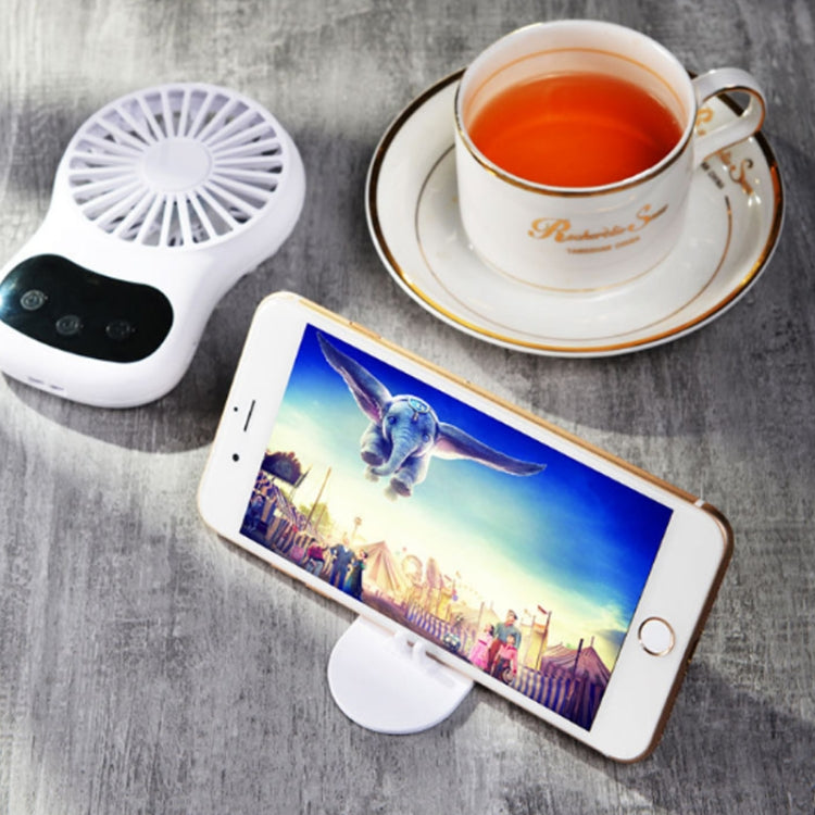 Multifunctional Clock Small Fan Creative Desktop Mini USB Fan(White) | Bowlift