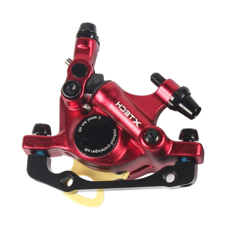 BowLift | ZOOM HB100 Mountain Bike Hydraulic Brake Caliper Folding Bike Cable Pull Hydraulic Disc Brake Caliper, Style:Front(Red)
