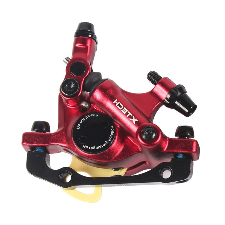 BowLift | ZOOM HB100 Mountain Bike Hydraulic Brake Caliper Folding Bike Cable Pull Hydraulic Disc Brake Caliper, Style:Front(Red)