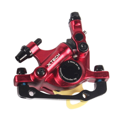 BowLift | ZOOM HB100 Mountain Bike Hydraulic Brake Caliper Folding Bike Cable Pull Hydraulic Disc Brake Caliper, Style:Front(Red)