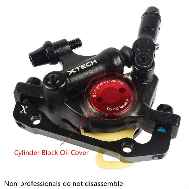 BowLift | ZOOM HB100 Mountain Bike Hydraulic Brake Caliper Folding Bike Cable Pull Hydraulic Disc Brake Caliper, Style:Front(Red)