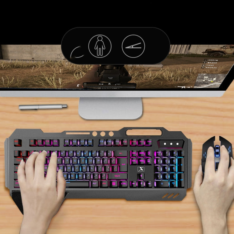 BowLift | K680 RGB Rechargeable Gaming Wireless Keyboard and Mouse Set (Black)