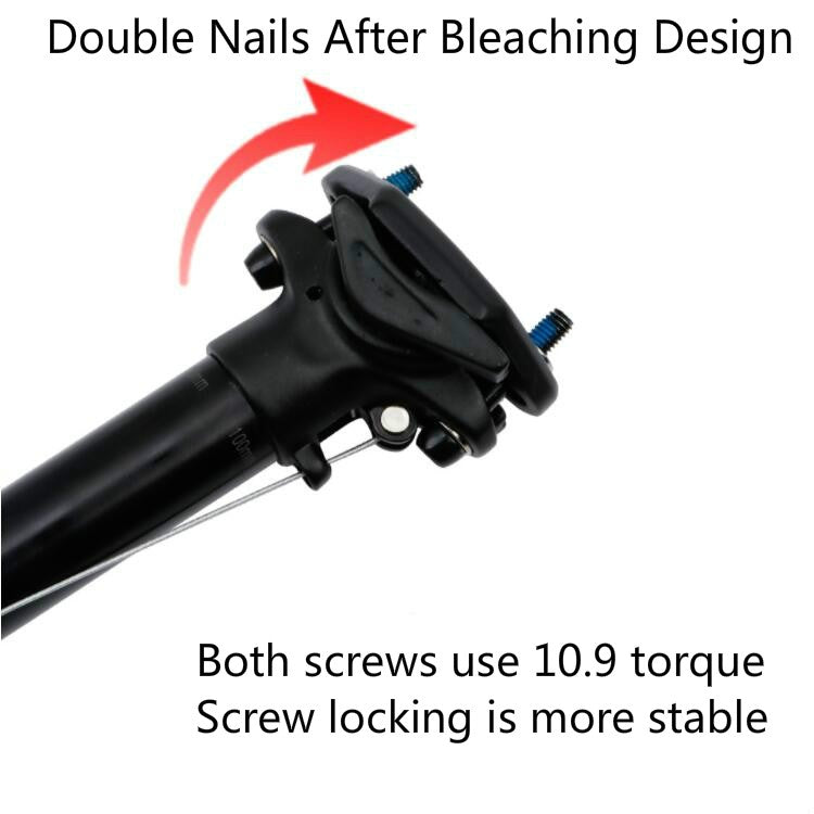 BowLift | ZOOM Bike Cable Controlled Hydraulic Suspension Seatpost Mountain Bike Seat Post, Size: 30.9mm, Specification: 400mm Internal Routing
