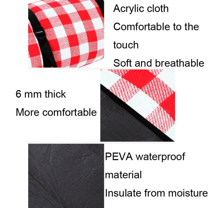 BowLift | FP1409 6mm Thickened Moisture-resistant Beach Mat Outdoor Camping Tent Mat Without Carry Bag, Size: 150x200cm (Neon)