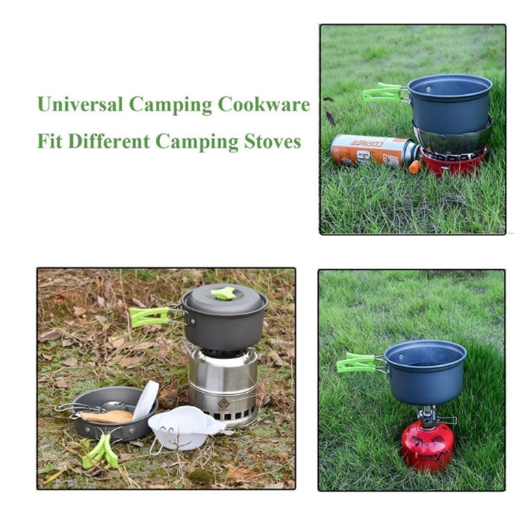BowLift | Camping dishes Outdoor cookware set (Green)