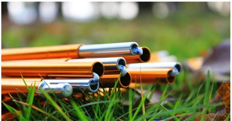 BowLift | 2 Pieces Outdoor Camping Tent Poles Aluminum Alloy Tent Rods Tent Support Poles Tent Accessories
