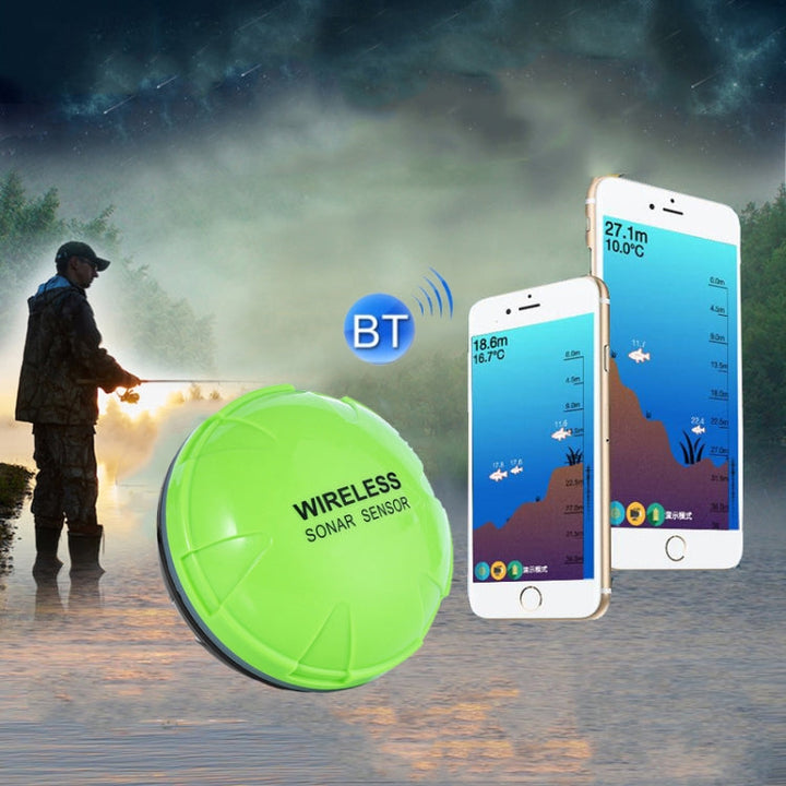 BowLift | Fish Finder Wireless Mobile Phone Sonar Fish Finder APP Underwater Fish Finder Fishing Fishing Accessories (Green)