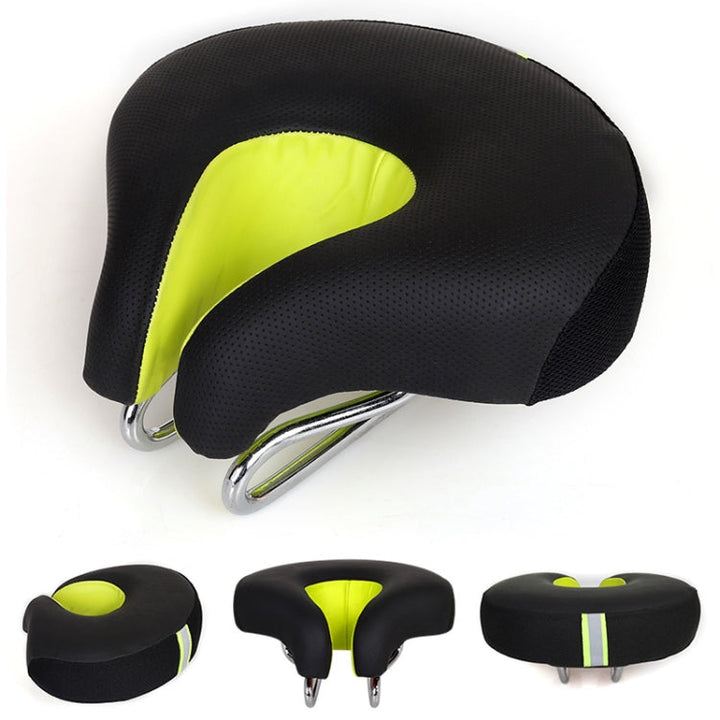 BowLift | Seamless Bicycle Seat Mountain Bike Thick Soft Padding (Green)