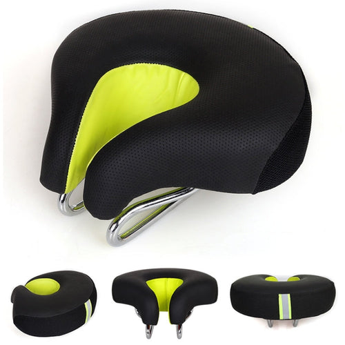 BowLift | Seamless Bicycle Seat Mountain Bike Thick Soft Padding (Green)