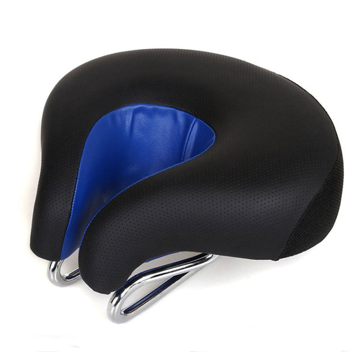 BowLift | Noseless Bike Saddle Mountain Bike Thick Soft Padding (Blue)