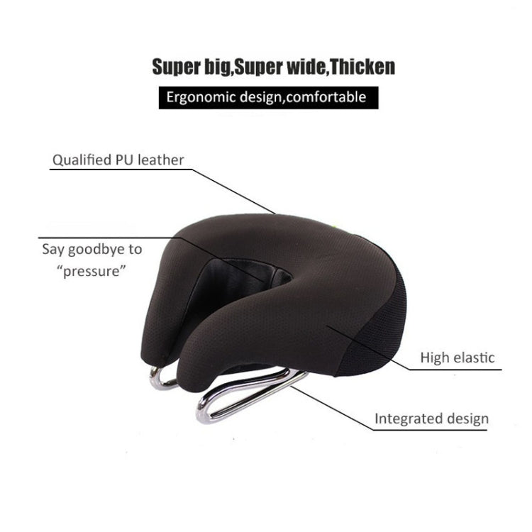 BowLift | Noseless Bike Saddle Mountain Bike Thick Soft Padding (Blue)