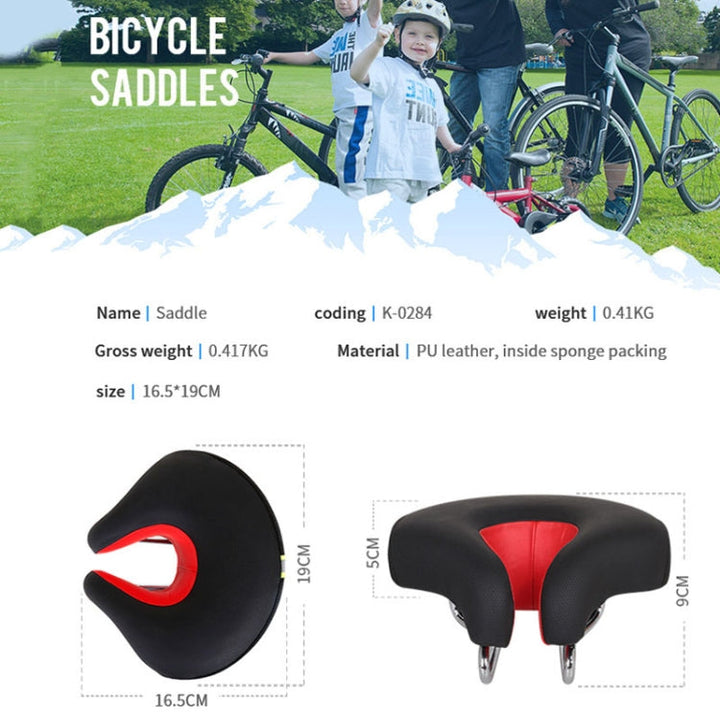 BowLift | Seamless Bicycle Seat Mountain Bike Thick Soft Padding (Green)