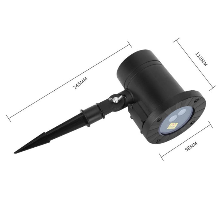 BowLift | 30W Remote Control Outdoor Waterproof Laser Light Garden Decoration Lawn Lamp, green light + red light (UK plug)