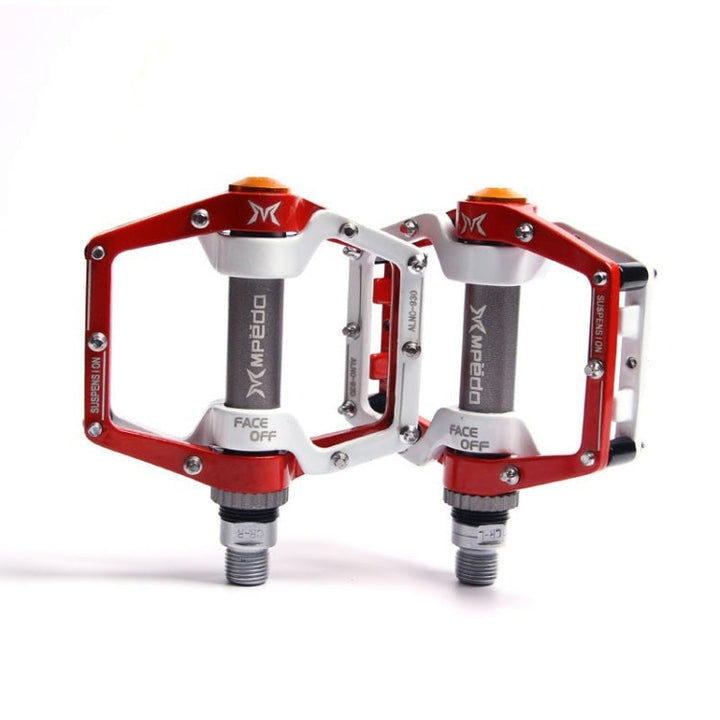 BowLift | MPEDA Mountainbike Platform Pedal Ultra-Light Aluminum Alloy Non-Slip Platform Pedal, Size: 930(White Red)