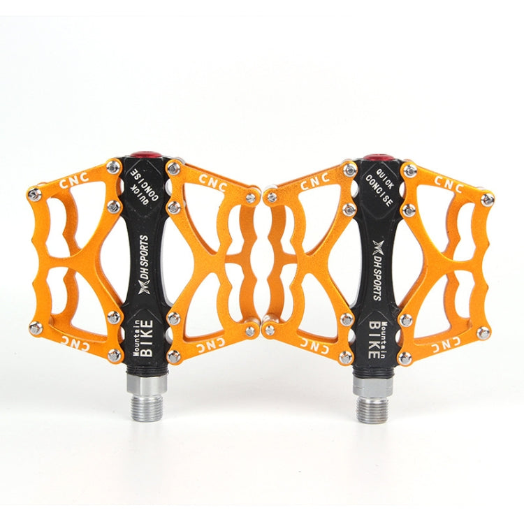 BowLift | Bicycle Pedal Mountain Bike Aluminum Alloy Palin Pedal Non-Slip Bearing Pedal (901 Yellow)